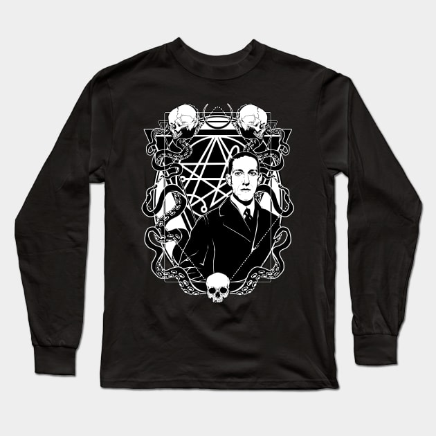 H. P. Lovecraft Long Sleeve T-Shirt by Von Kowen